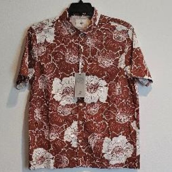 Folk Other - FOLK Clothing Men’s Linen Blend Hawaiian Camp Shirt - MEDIUM - Retail $155